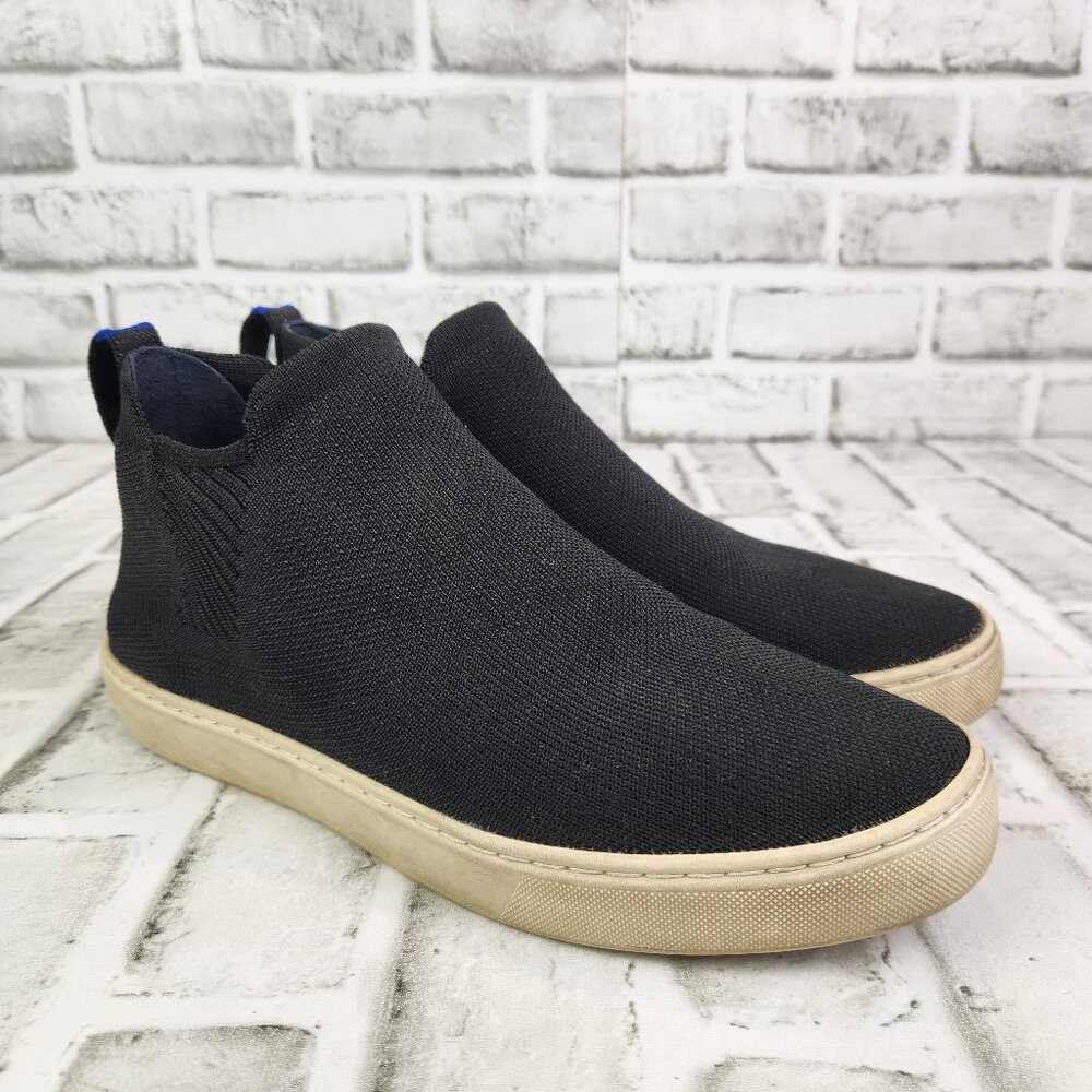 Rothy's Chelsea Women's Size 9 Black Slip On Sneaker Comfort Pull On Ankle Boot